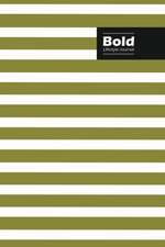 Bold Lifestyle Journal, Creative Write-in Notebook, Dotted Lines, Wide Ruled, Medium Size (A5), 6 x 9 (Beige)