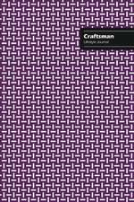 Craftsman Lifestyle Journal, Creative Write-in Notebook, Dotted Lines, Wide Ruled, Medium Size (A5), 6 x 9 (Purple)