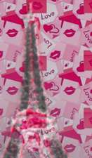 Paris love lips eiffel tower creative blank journal