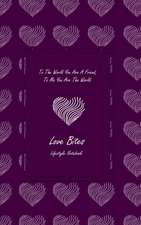 Love Bites Lifestyle Write-in Notebook, Dotted Lines, 288 Pages, Wide Ruled, Size 6" x 9" (A5) Hardcover (Purple)