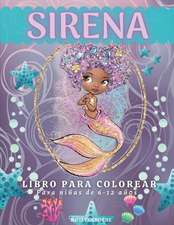 Sirena Libro Para Colorear Para Niñas de 6 a 12 años