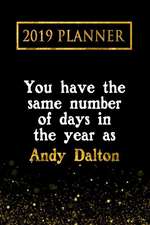 2019 Planner: You Have the Same Number of Days in the Year as Andy Dalton: Andy Dalton 2019 Planner