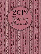 2019 Daily Planner: Scandinavian Design in Rose Gold and Pink