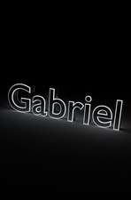 Gabriel: Blank Notebook with Dot Grid Border