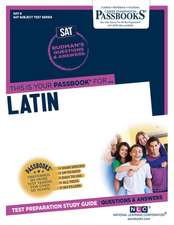 Latin (Sat-9): Passbooks Study Guide Volume 9