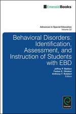 Behavioral Disorders – Identification, Assessment, and Instruction of Students with EBD