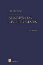 ANDREWS ON CIVIL PROCESSES 2ND EDITIOH