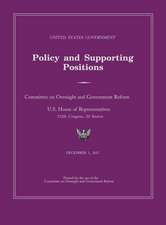 United States Government Policy and Supporting Positions 2012 (Plum Book). Large Format Desk Reference Edition.