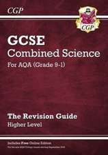 New GCSE Combined Science AQA Higher Revision Guide with CGP RevisionHub