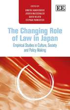 The Changing Role of Law in Japan – Empirical Studies in Culture, Society and Policy Making