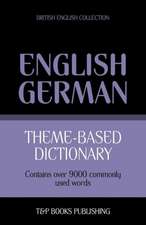 Theme-Based Dictionary British English-German - 9000 Words: Geospatial Analysis with Python