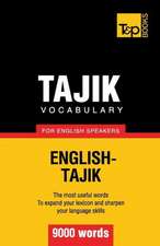 Tajik Vocabulary for English Speakers - 9000 Words: Geospatial Analysis with Python