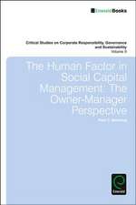 The Human Factor in Social Capital Management