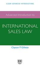 Advanced Introduction to International Sales Law