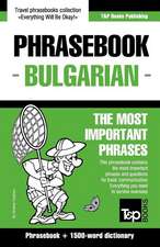 English-Bulgarian Phrasebook and 1500-Word Dictionary