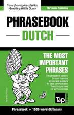 English-Dutch Phrasebook and 1500-Word Dictionary