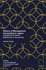 History of Management Accounting in Japan – Institutional & Cultural Significance of Accounting