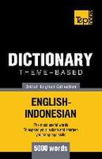 Theme-based dictionary British English-Indonesian - 5000 words