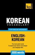 Korean Vocabulary for English Speakers - 3000 Words