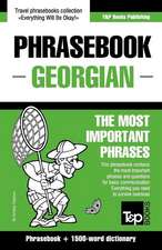 English-Georgian Phrasebook and 1500-Word Dictionary