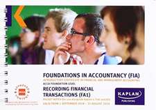 Kaplan Publishing: FA1 - RECORDING FINANCIAL TRANSACTION - P