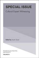 Special Issue – Cultural Expert Witnessing