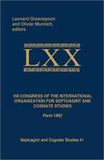 VIII Congress of the International Organization for Septuagint and Cognate Studies