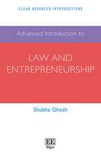 Advanced Introduction to Law and Entrepreneurship