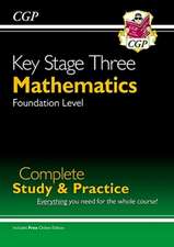 KS3 Maths Complete Revision & Practice - Foundation (includes Online Edition, Videos & Quizzes): for Years 7, 8 and 9