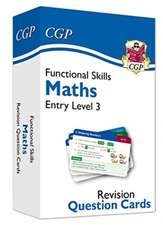 Functional Skills Maths Revision Question Cards - Entry Level 3