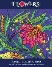 Detailed Coloring Books (Flowers)