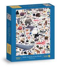 Hello Animals of the World 500-Piece Family Puzzle