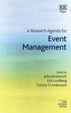 A Research Agenda For Event Management