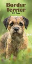 Border Terriers Slim Diary 2025