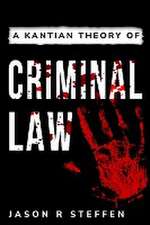 A Kantian theory of criminal law