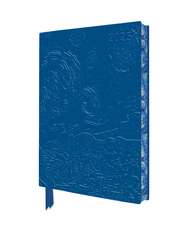 Vincent van Gogh: The Starry Night 2025 Artisan Art Vegan Leather Diary Planner - Page to View with Notes