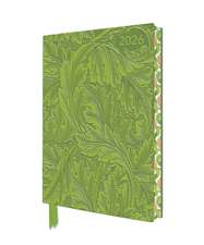 William Morris: Acanthus 2026 Artisan Art Vegan Leather Diary Planner - Page to View with Notes