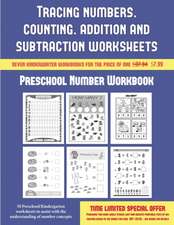 Preschool Number Workbook (Tracing numbers, counting, addition and subtraction)