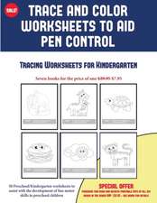 Tracing Worksheets for Kindergarten (Trace and Color Worksheets to Develop Pen Control)