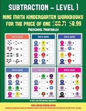 Preschool Printables (Kindergarten Subtraction/taking away Level 1)