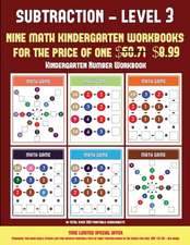 Kindergarten Number Workbook (Kindergarten Subtraction/Taking Away Level 3)