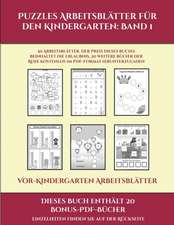 Vor-Kindergarten Arbeitsblätter (Puzzles Arbeitsblätter für den Kindergarten