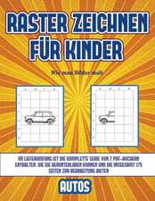 Wie man Bilder malt (Raster zeichnen für Kinder - Autos)