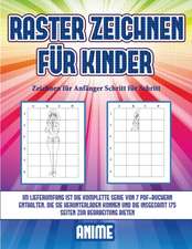 Zeichnen für Anfänger Schritt für Schritt (Raster zeichnen für Kinder - Anime)