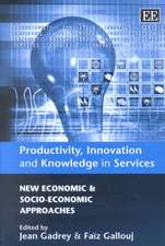 Productivity, Innovation and Knowledge in Servic – New Economic and Socio–Economic Approaches