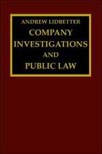 Company Investigations and Public Law