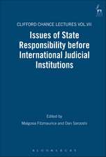 Issues of State Responsibility before International Judicial Institutions: The Clifford Chance Lectures