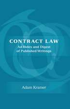 Contract Law: An Index and Digest of Published Writings