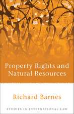 Property Rights and Natural Resources