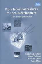 From Industrial Districts to Local Development – An Itinerary of Research